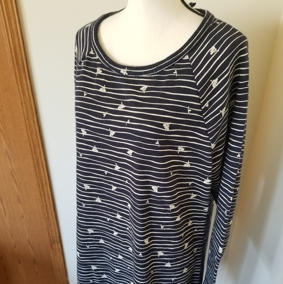 NWT Talbots Striped Floral Dress - Picture 2 of 4
